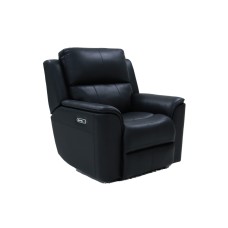 Apollo Leather Power Reclining Chair - Black